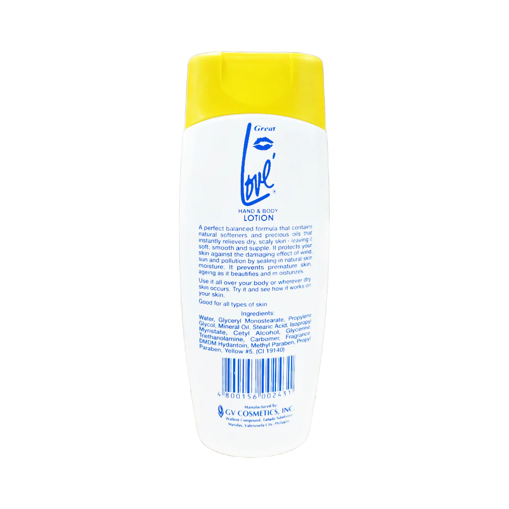 Great Love Hand And Body Lotion Yellow 250ml - Image 2