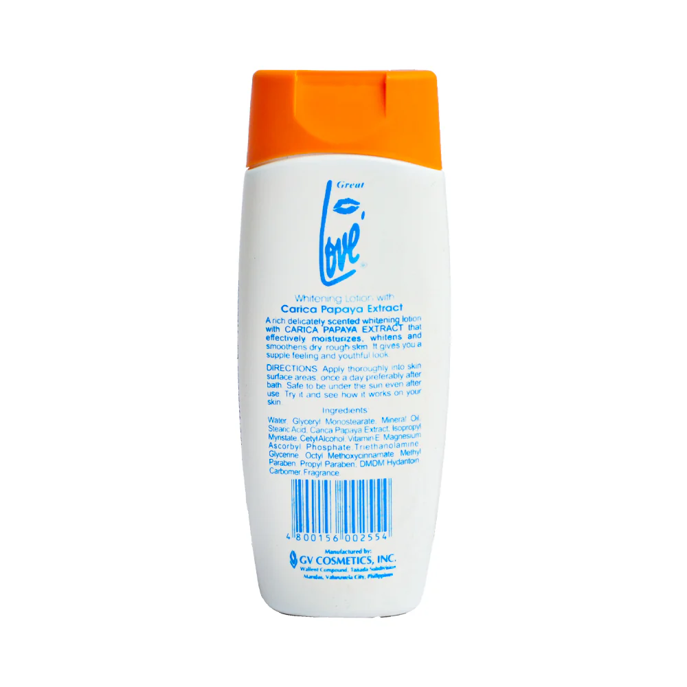 Great Love Whitening Lotion With Papaya Extract 250ml - Image 2
