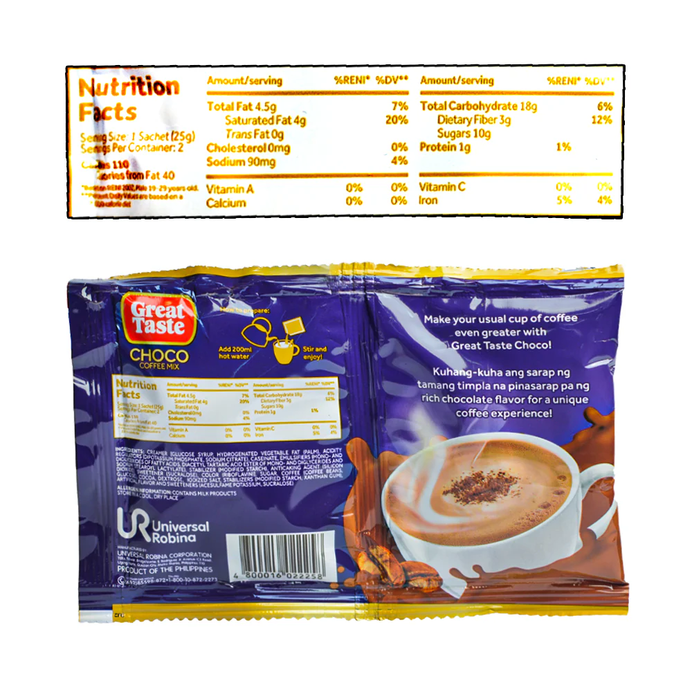 Great Taste Coffee Mix Choco Twin Pack 50g - Image 2
