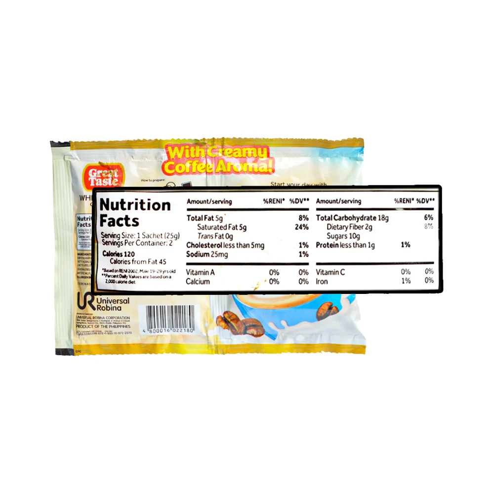Great Taste Coffee Mix White Crema Twin Pack 50g - Image 2
