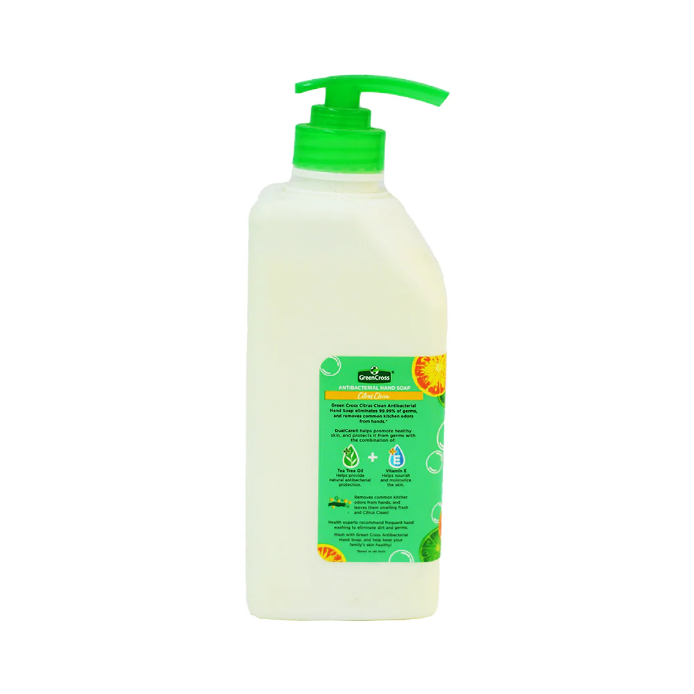 Green Cross Antibacterial Hand Soap Citrus Clean With Pump - Image 2