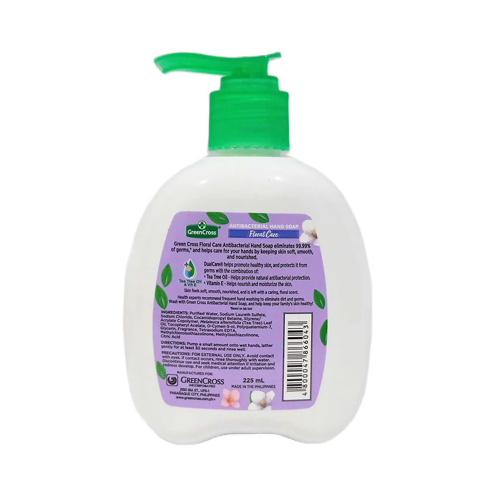 Green Cross Antibacterial Hand Soap Floral Care With Pump - Image 2