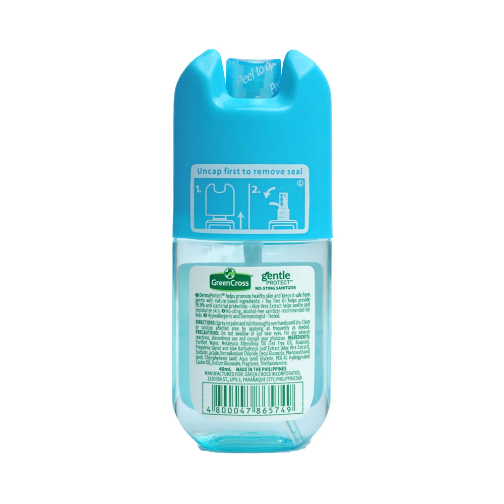 Green Cross Gentle Protect No Sting Sanitizer 40ml - Image 2