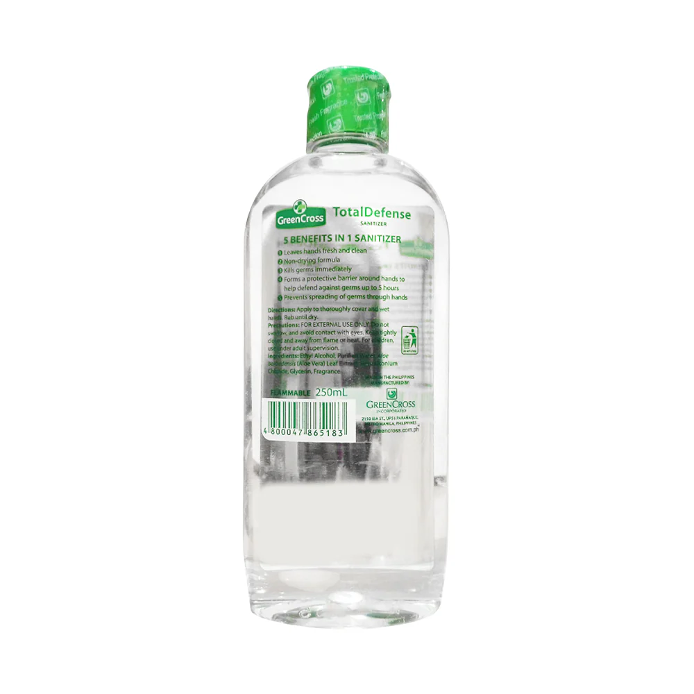 Green Cross Total Defense 5 In 1 Antibacterial Sanitizer 250ml - Image 2