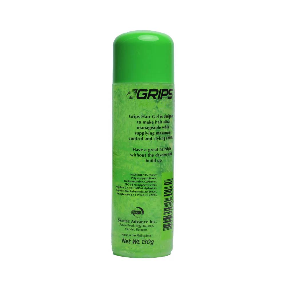 Grips Hair Styling Gel Strong Hold Green 130g - Image 2