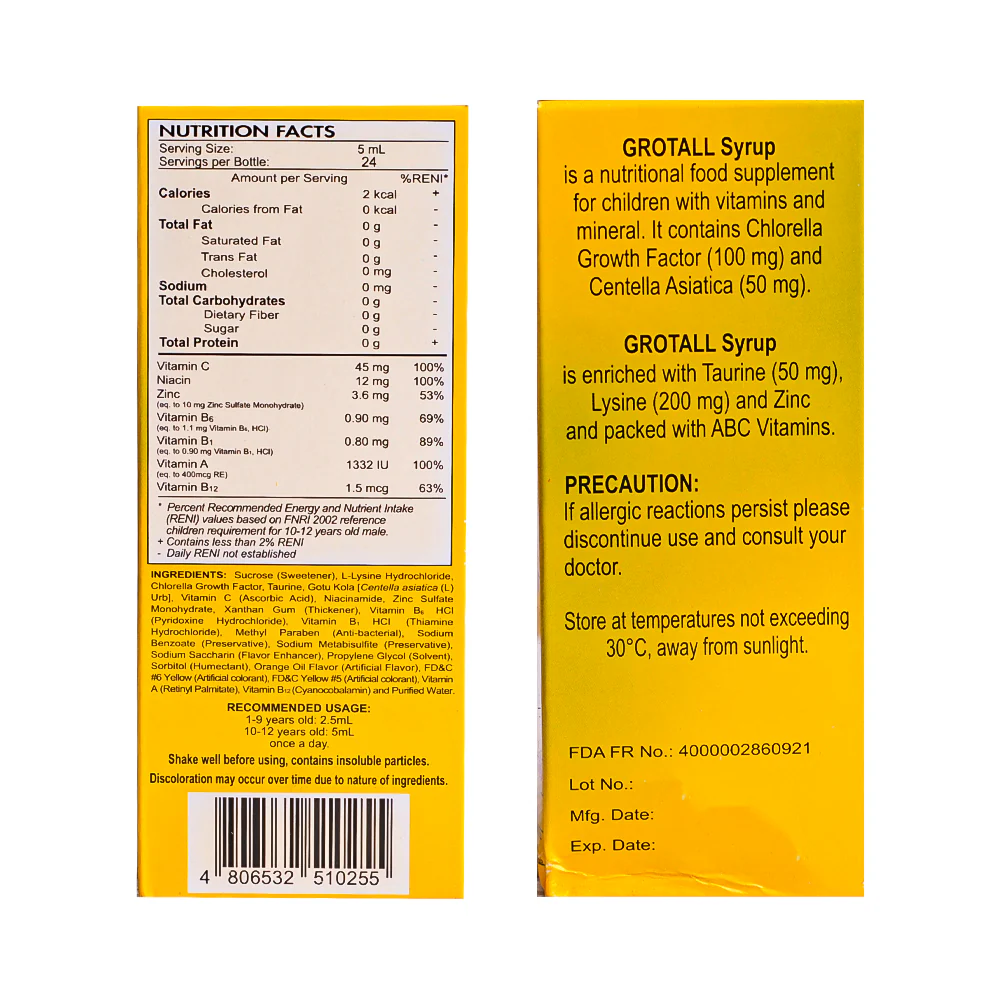 Grotall Syrup 120ml - Image 2