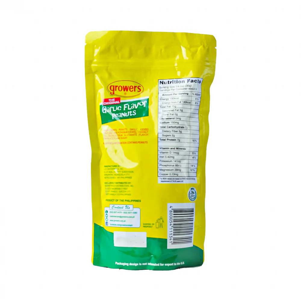 Growers Garlic Peanut 280g - Image 2