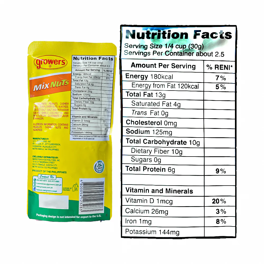 Growers Mixed Nuts 80g - Image 3