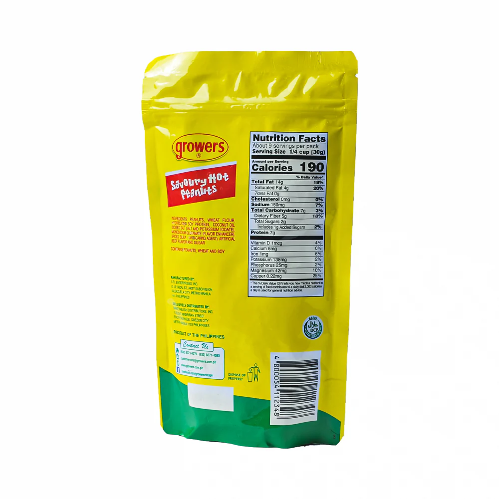 Growers Savoury Hot Peanuts 280g - Image 2