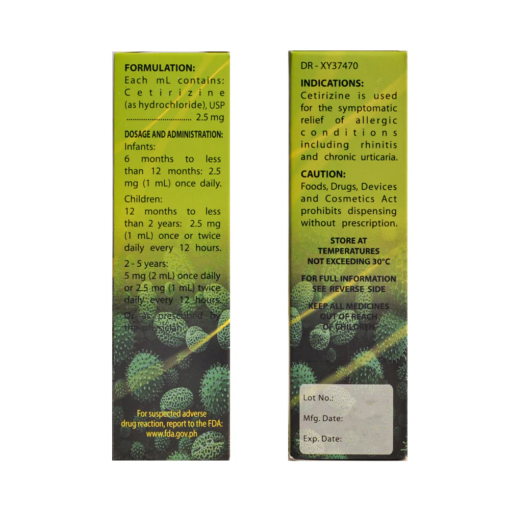H-One Cetirizine 2.5mg/ml Drops 10ml - Image 3