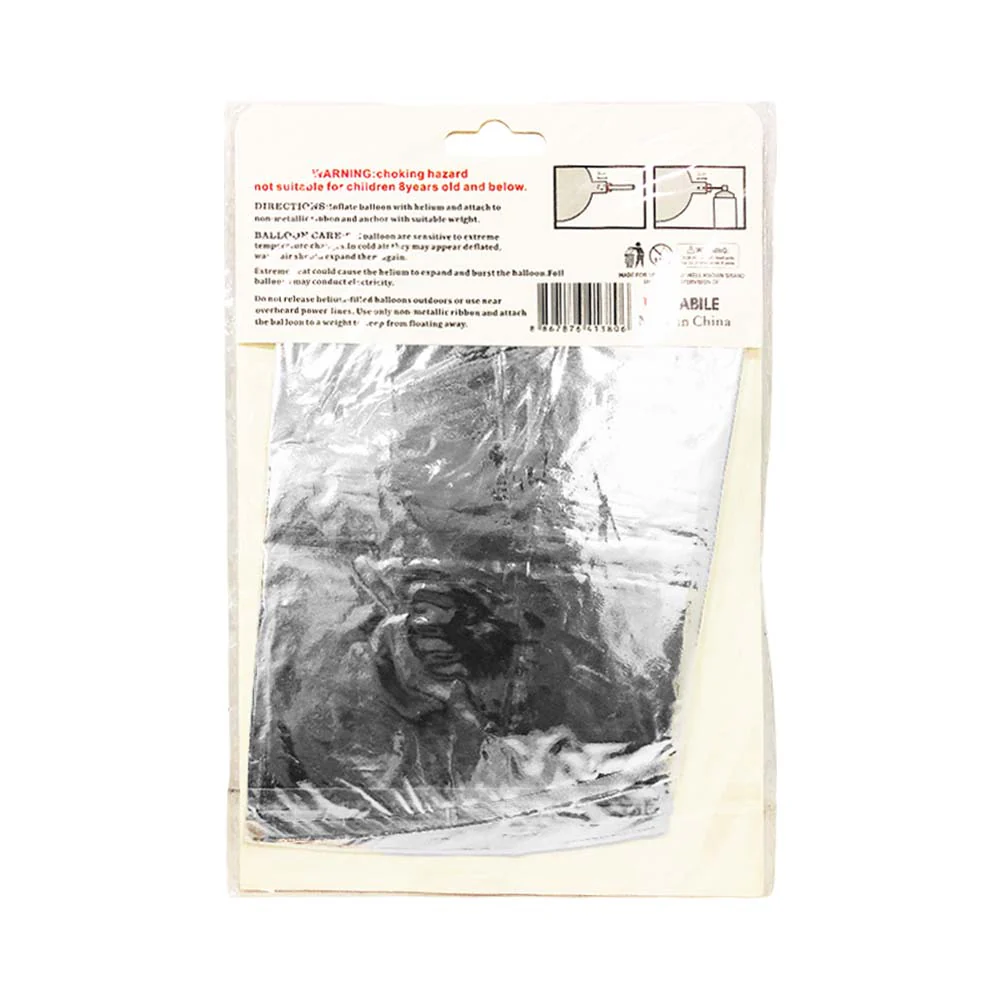 Habile Foil Balloon with Board Silver 17in - Image 16