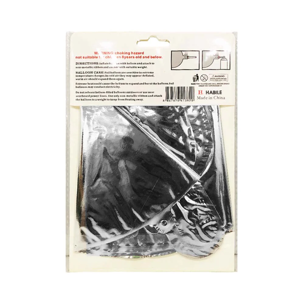 Habile Foil Balloon With Board Silver - Image 4
