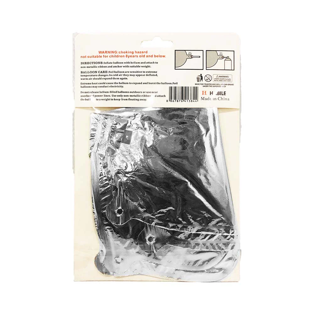 Habile Foil Letter Balloon Silver 17in - Image 30
