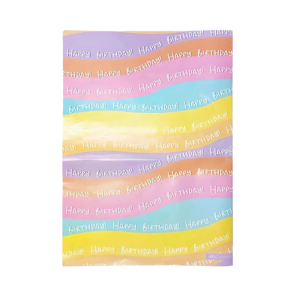 Hallmark Birthday Lettering Gift Wrap