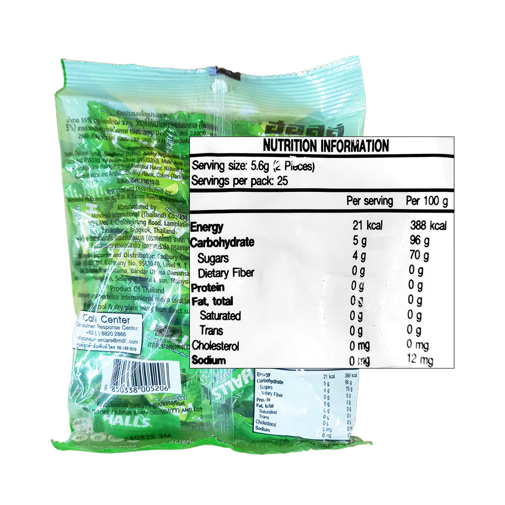 Halls Candy Fresh Lime 50's - Image 2