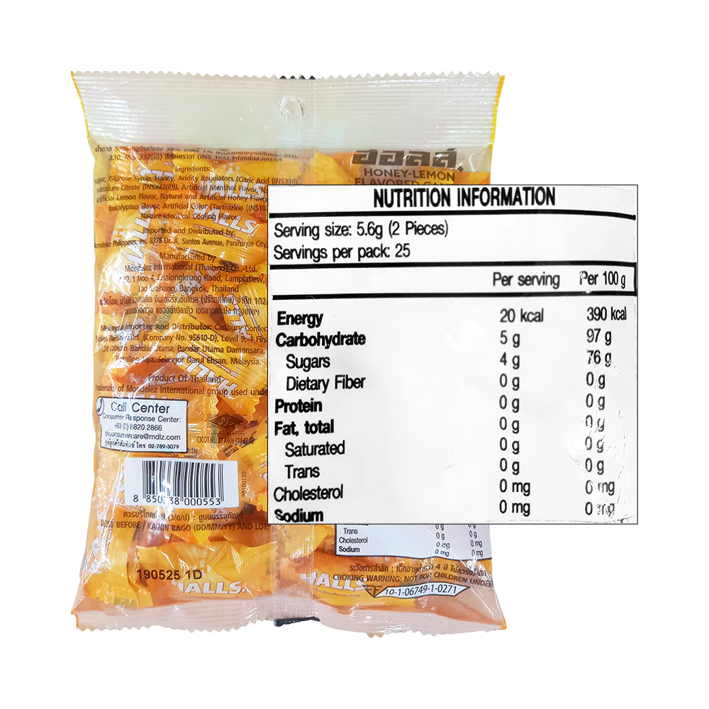 Halls Candy Honey Lemon 50's - Image 2