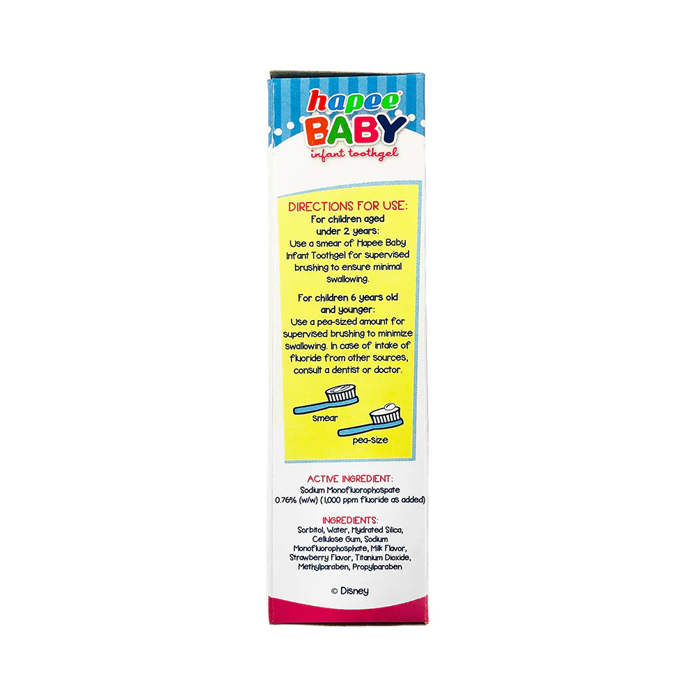 Hapee Baby Infant Toothgel Strawberry Milkshake 50ml - Image 3