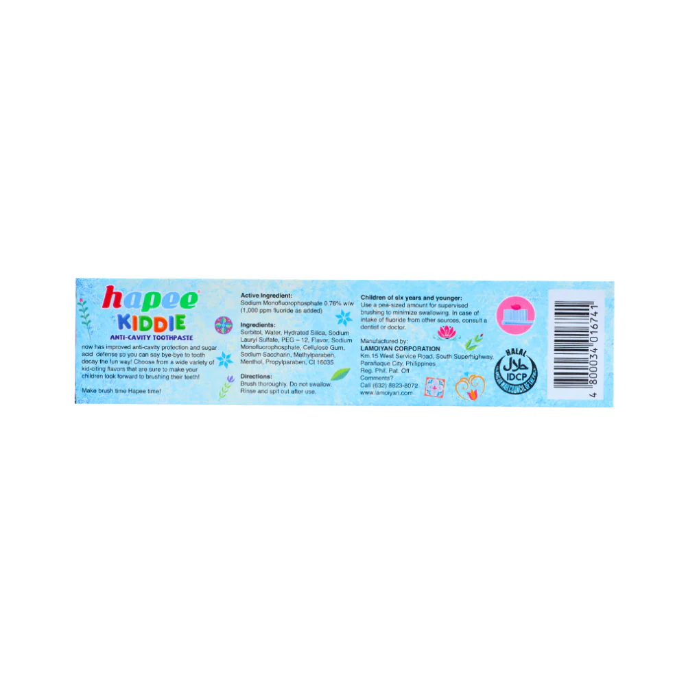 Hapee Kiddie Toothpaste Bubblegum Pop 40g - Image 2