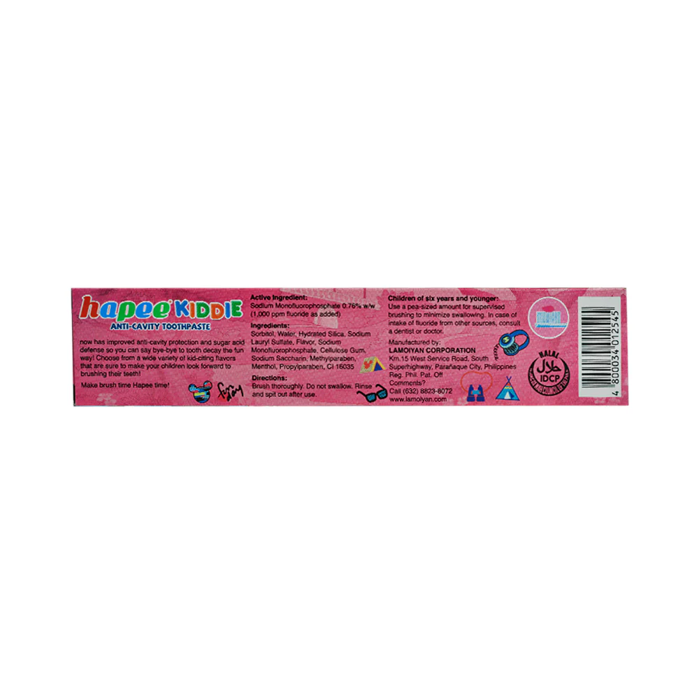 Hapee Kiddie Toothpaste Strawberry 50ml - Image 2