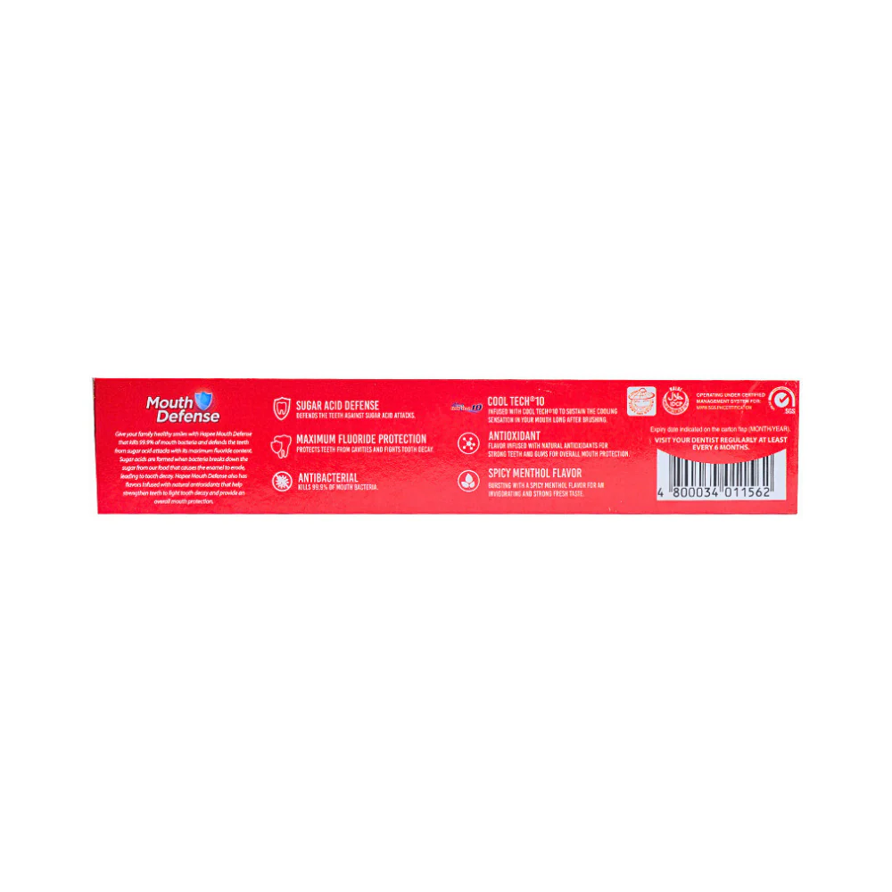 Hapee Toothpaste Explosive Menthol Red 150ml - Image 2