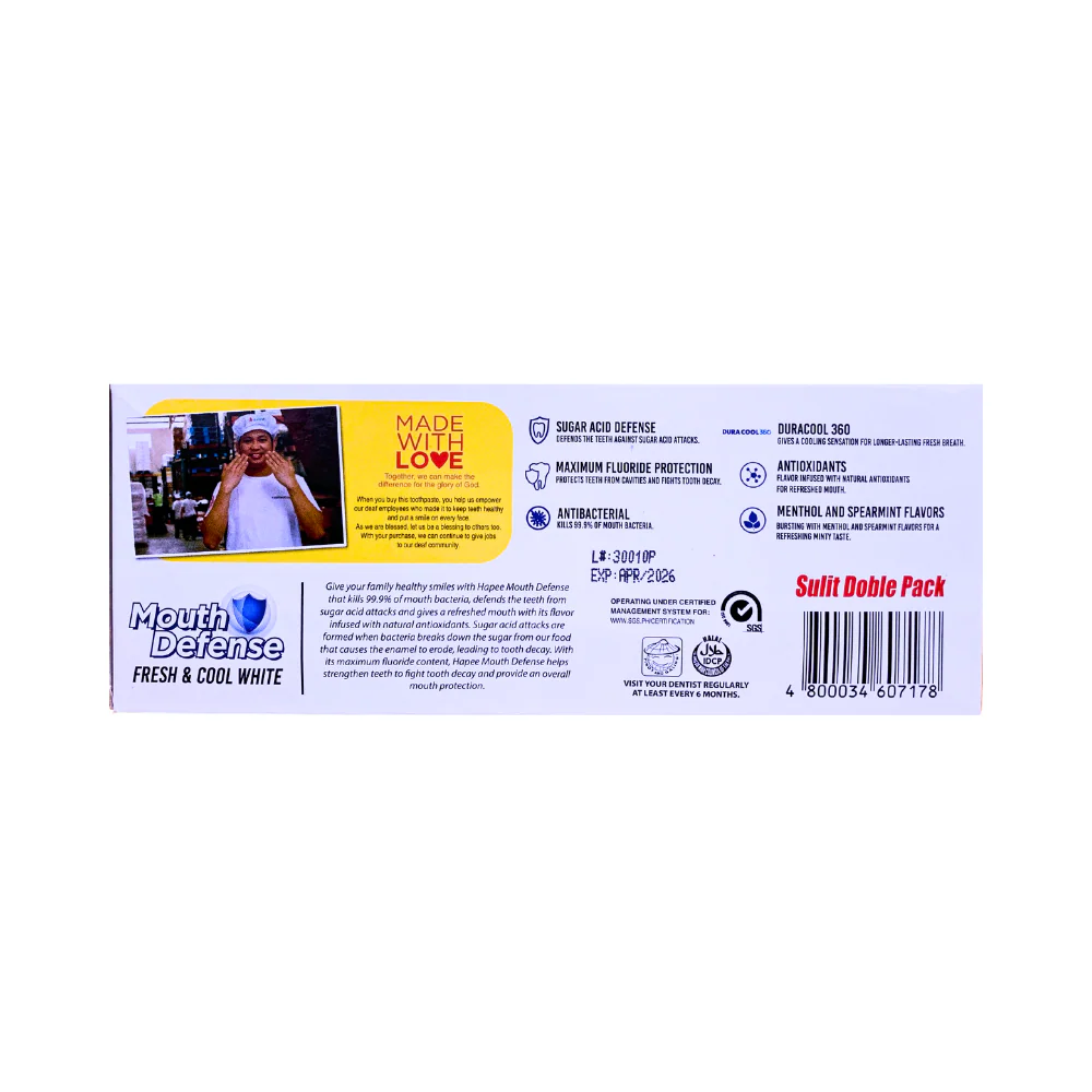 Hapee Toothpaste Sulit Doble Pack 90ml x 2's - Image 2