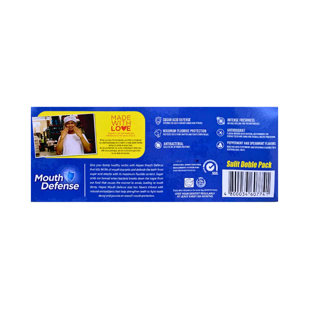 Hapee Toothpaste Sulit Doble Pack 90ml x 2's - Image 6