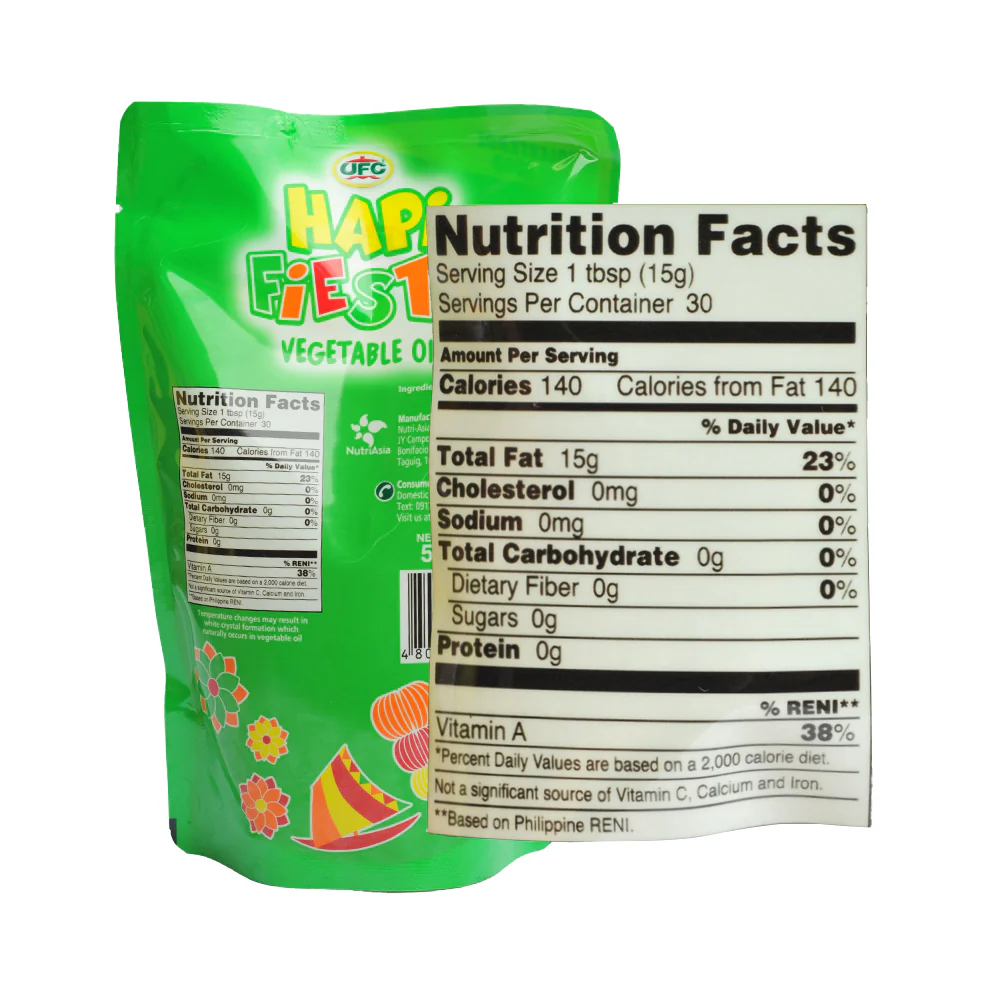 Hapi Fiesta Vegetable Oil SUP 500ml - Image 2