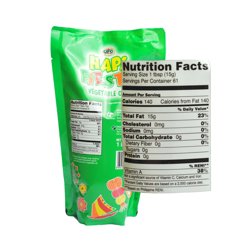 Hapi Fiesta Vegetable Oil SUP 900ml - Image 2