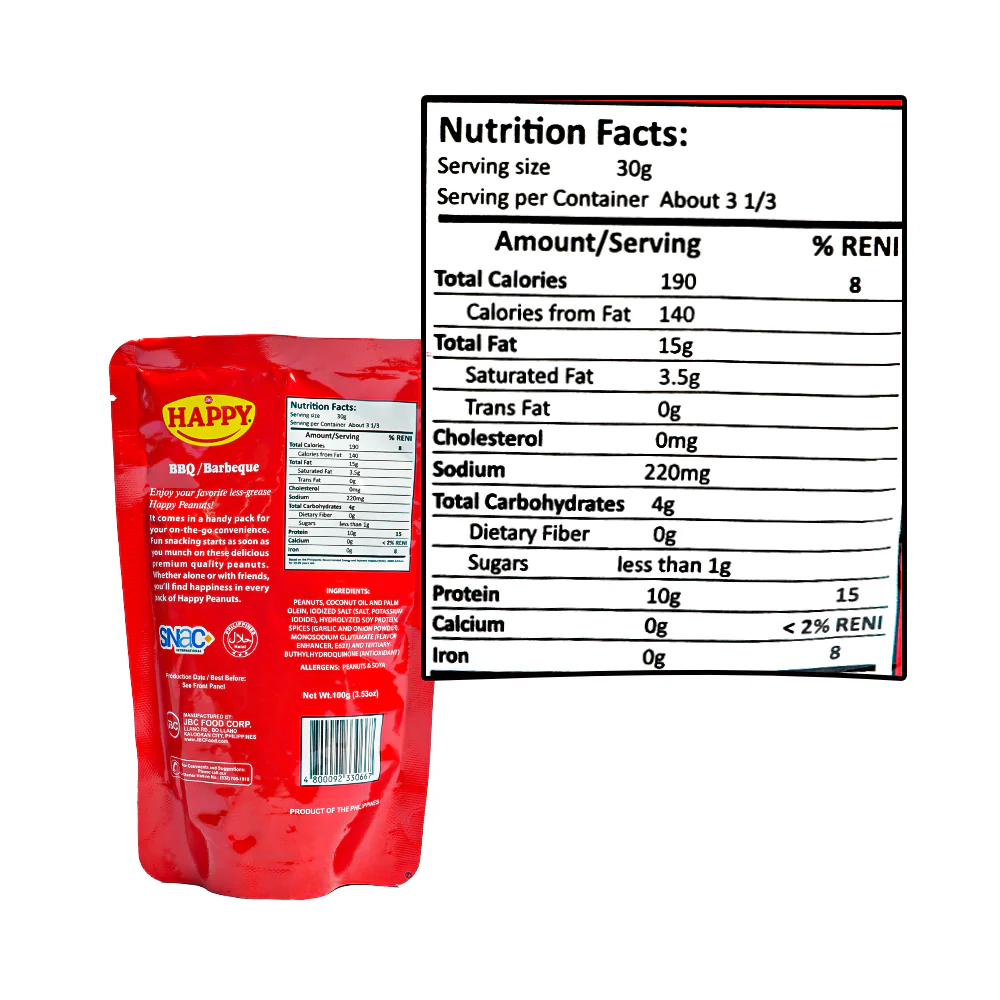 Happy Classic Peanut BBQ 100g - Image 2