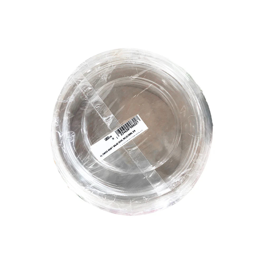 Happy Lea's Paper Kraft Salad Bowl With Lid 750ml x 5's - Image 2