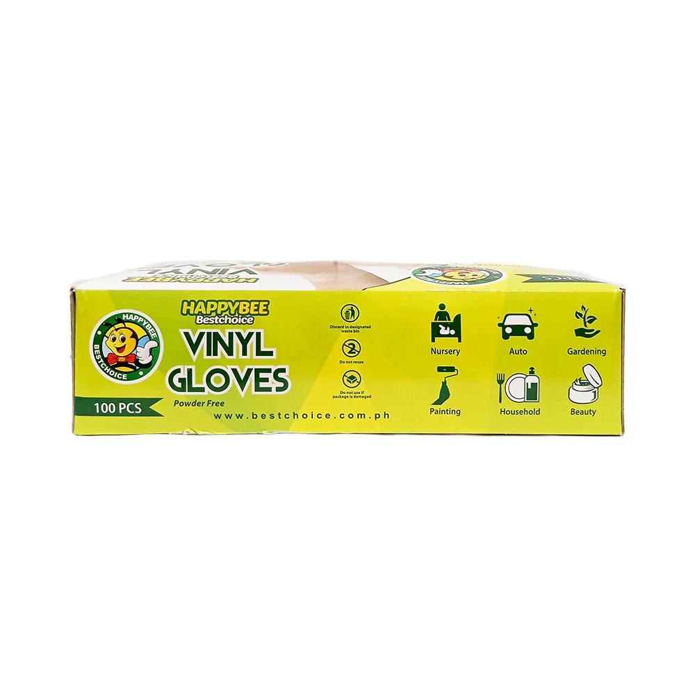 Happy Lea's Vinyl Disposable Gloves Large 100's - Image 3