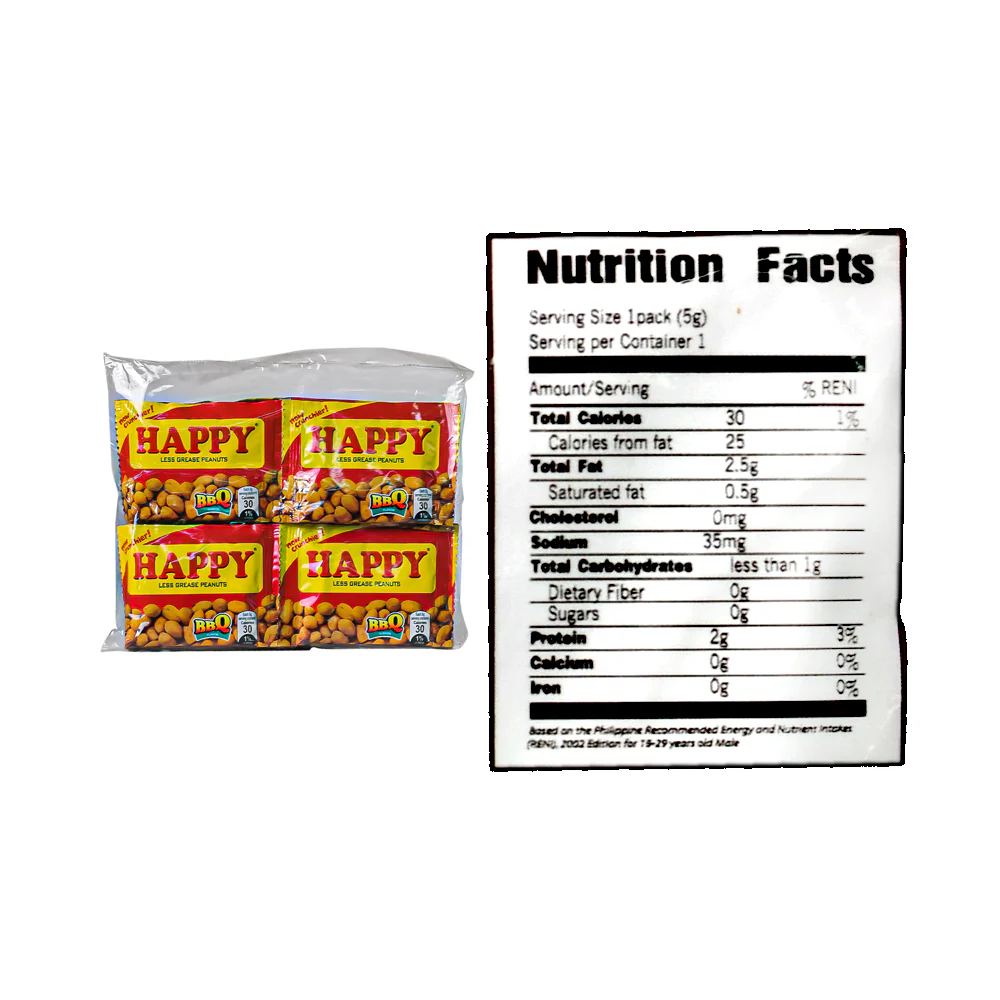 Happy Peanut BBQ Flavor 5g x 20's - Image 2