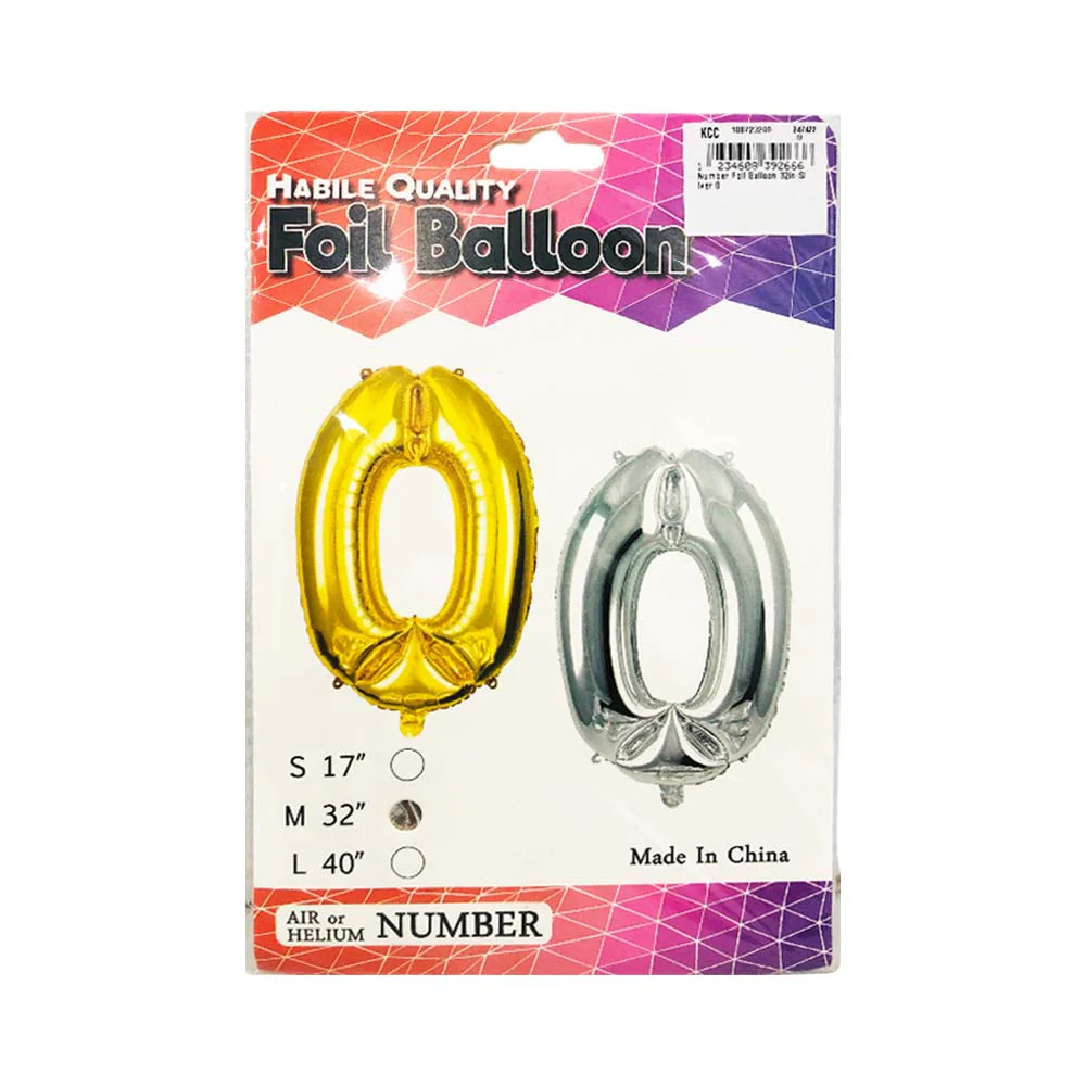 Haqingqing Number Foil Balloon Silver 32in - Image 10