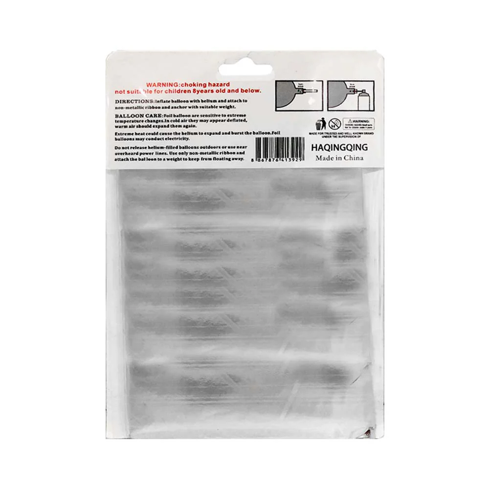 Haqingqing Number Foil Balloon Silver 32in - Image 15