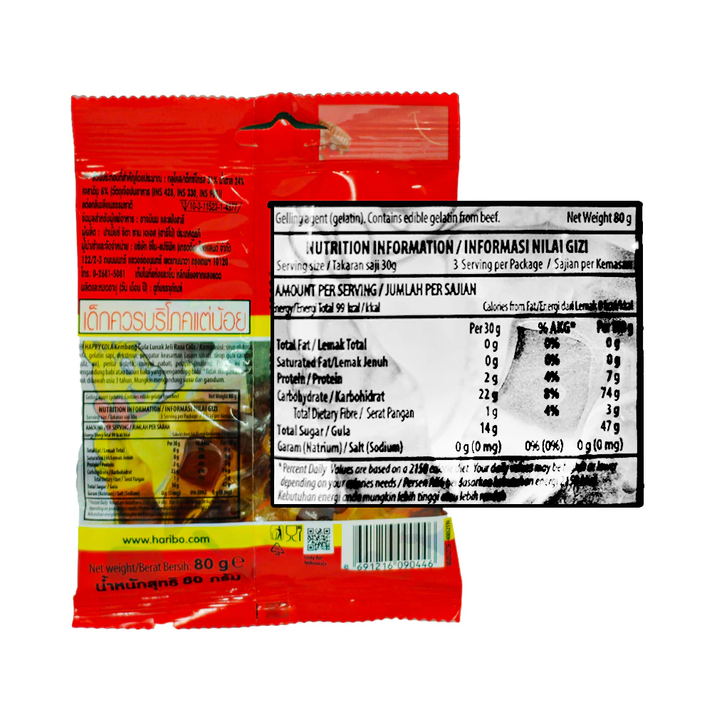 Haribo Goldbears Happy Cola 80g - Image 2