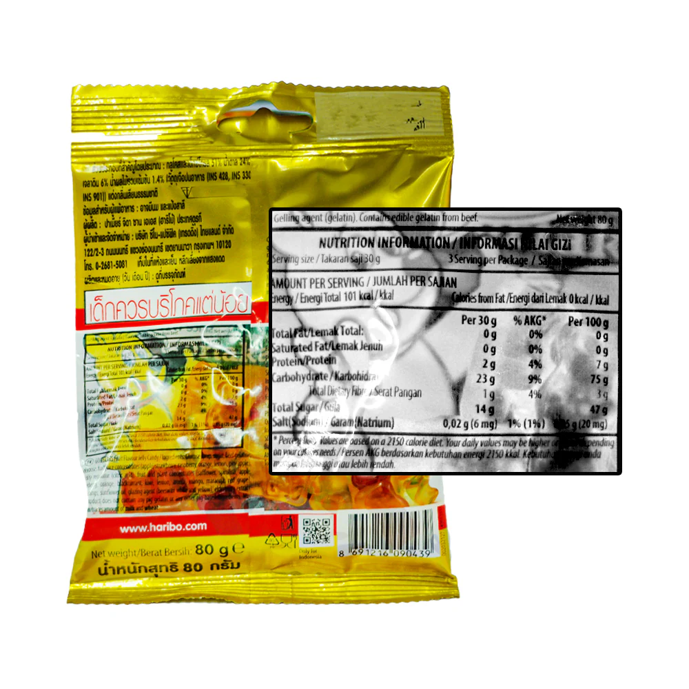Haribo Goldbears Original 80g - Image 2