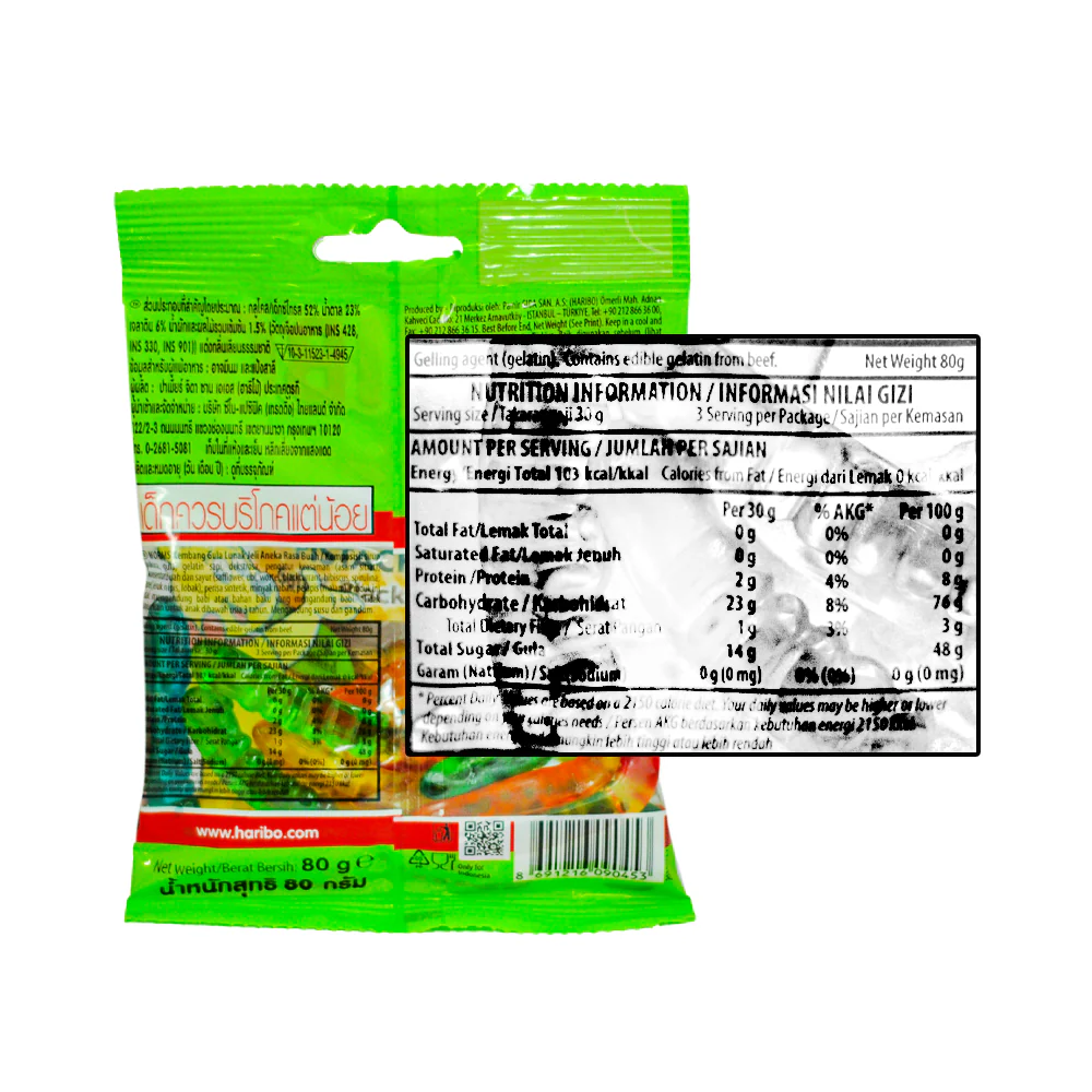Haribo Worms 80g - Image 2