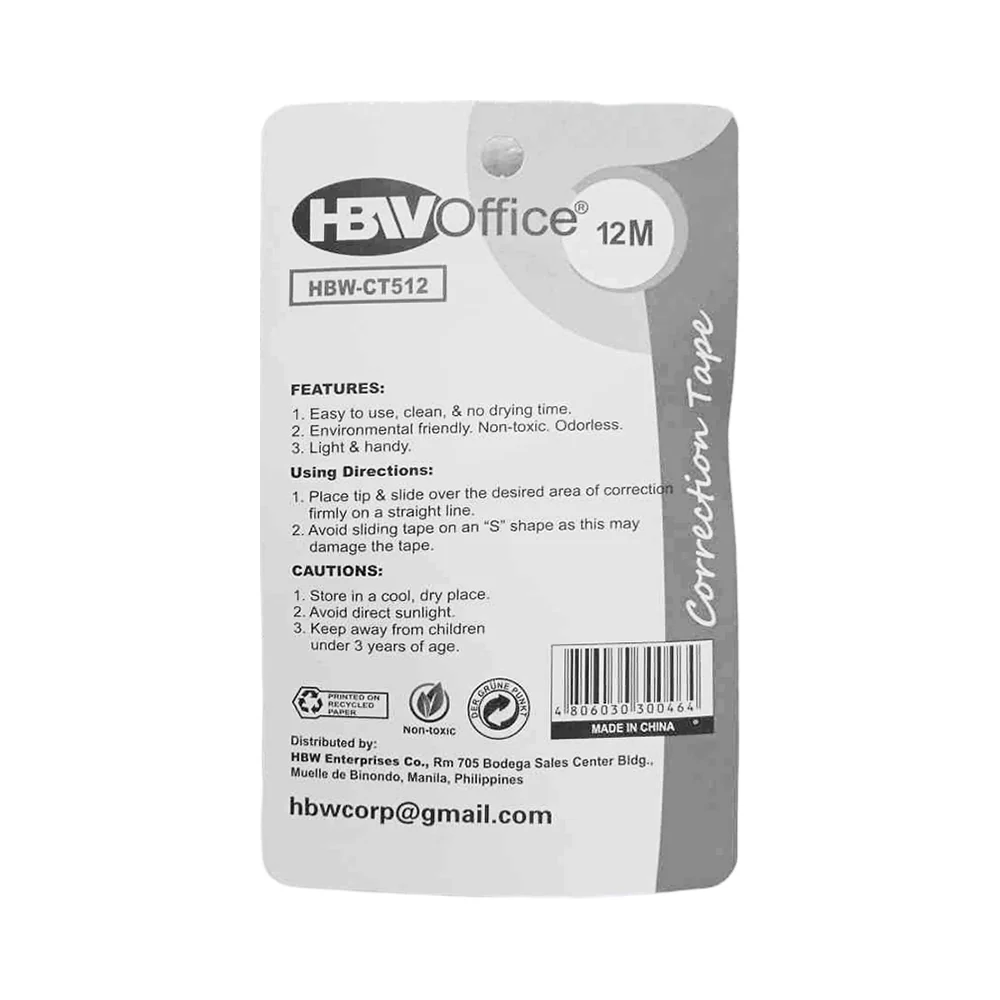 HBW Correction Tape 5mm x 12m - Image 4