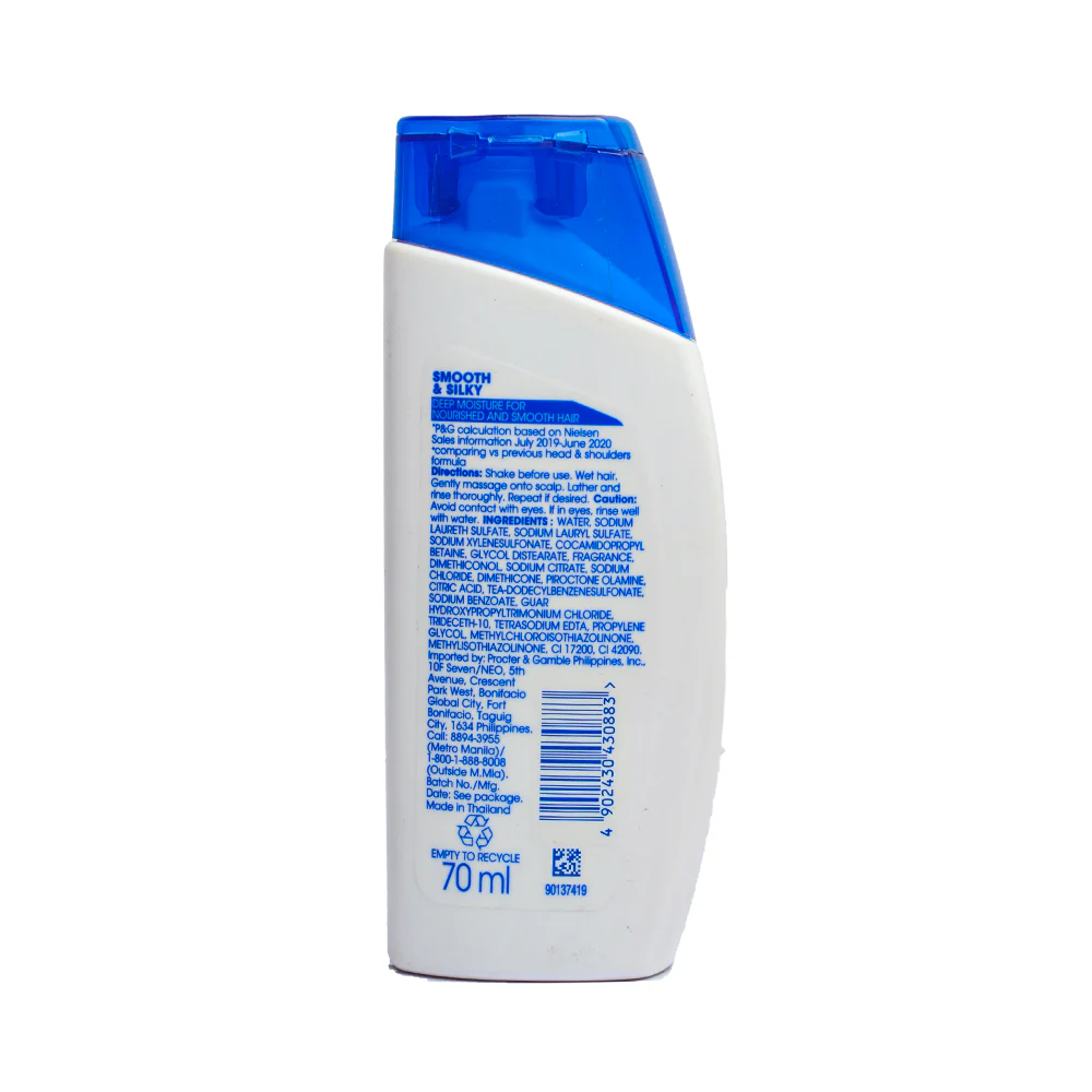 Head & Shoulders Anti-Dandruff Shampoo Smooth And Silky 70ml - Image 2