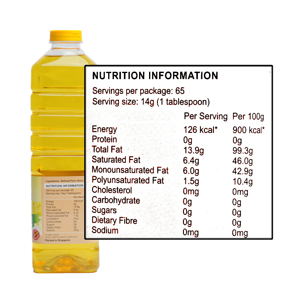 Health Plus 100% Vegetable Oil 1L - Image 2