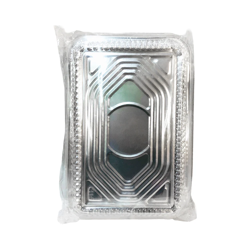 Heavy Duty Ready Foil Aluminum Tray With Lid Lasagna Pan 3's - Image 2