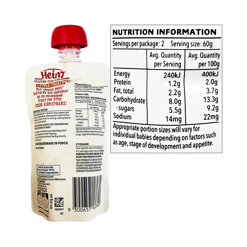 Heinz Little Treats Custard 6+ Months 120g - Image 3
