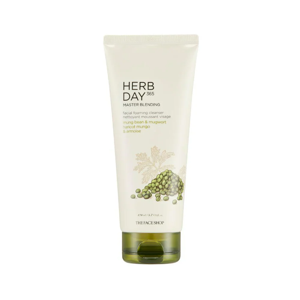 Herb Day 365 Facial Foaming Cleanser Aloe And Green Tea 170ml - Image 2
