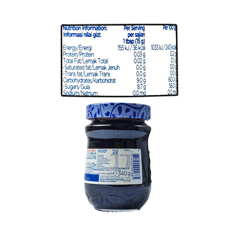 Hero Blueberry Jam 340g - Image 3
