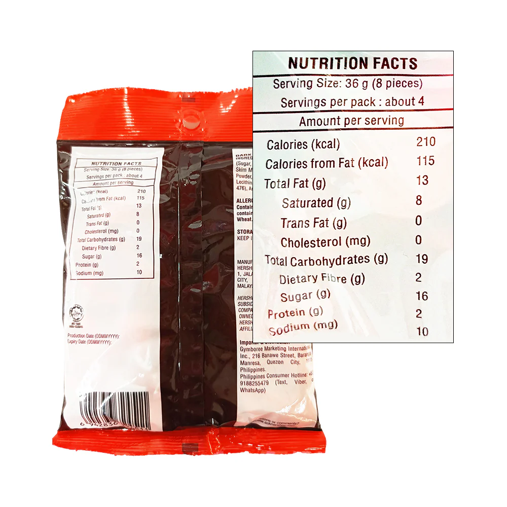 Hershey's Kisses Dark Chocolate 150g - Image 2