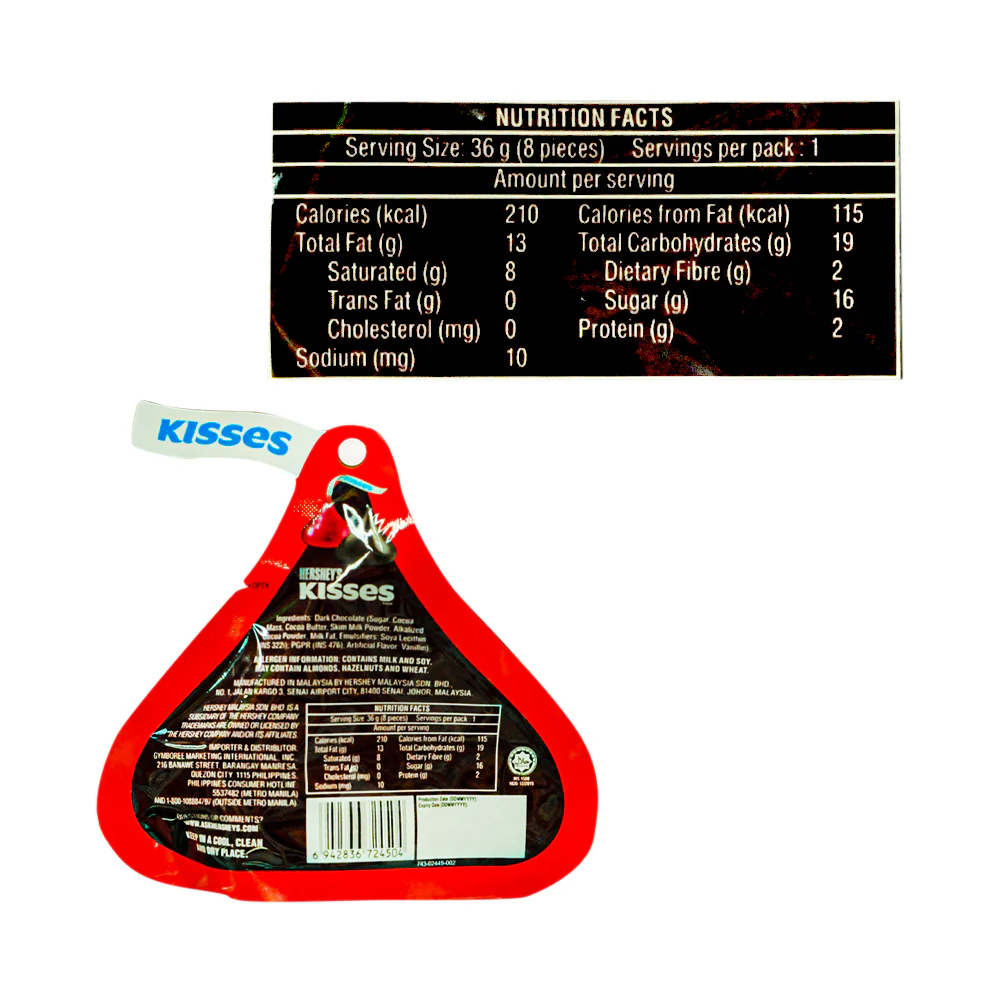 Hershey's Kisses Dark Chocolate 36g - Image 2