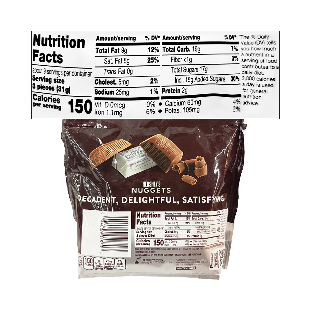 Hershey's Milk Chocolate Nuggets 289g (10.2oz) - Image 2
