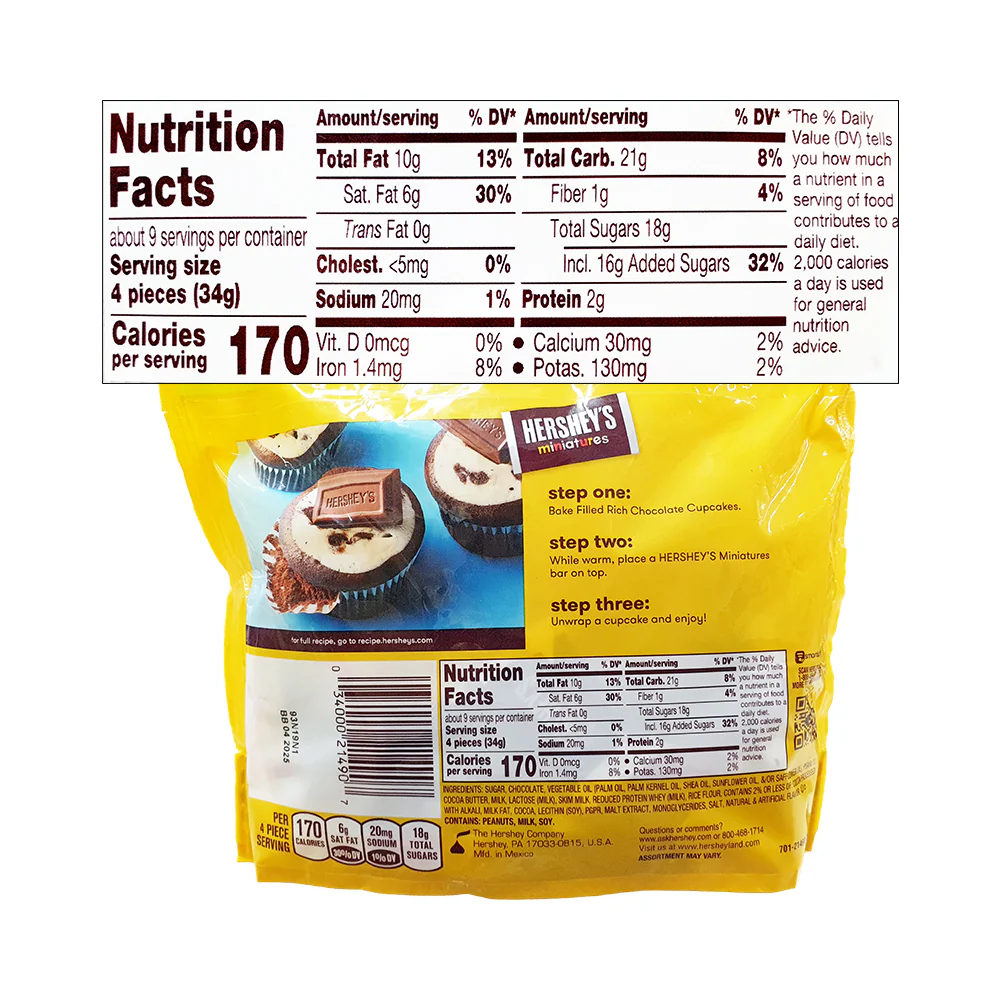 Hershey's Miniatures Chocolate 294g (10.4oz) - Image 2
