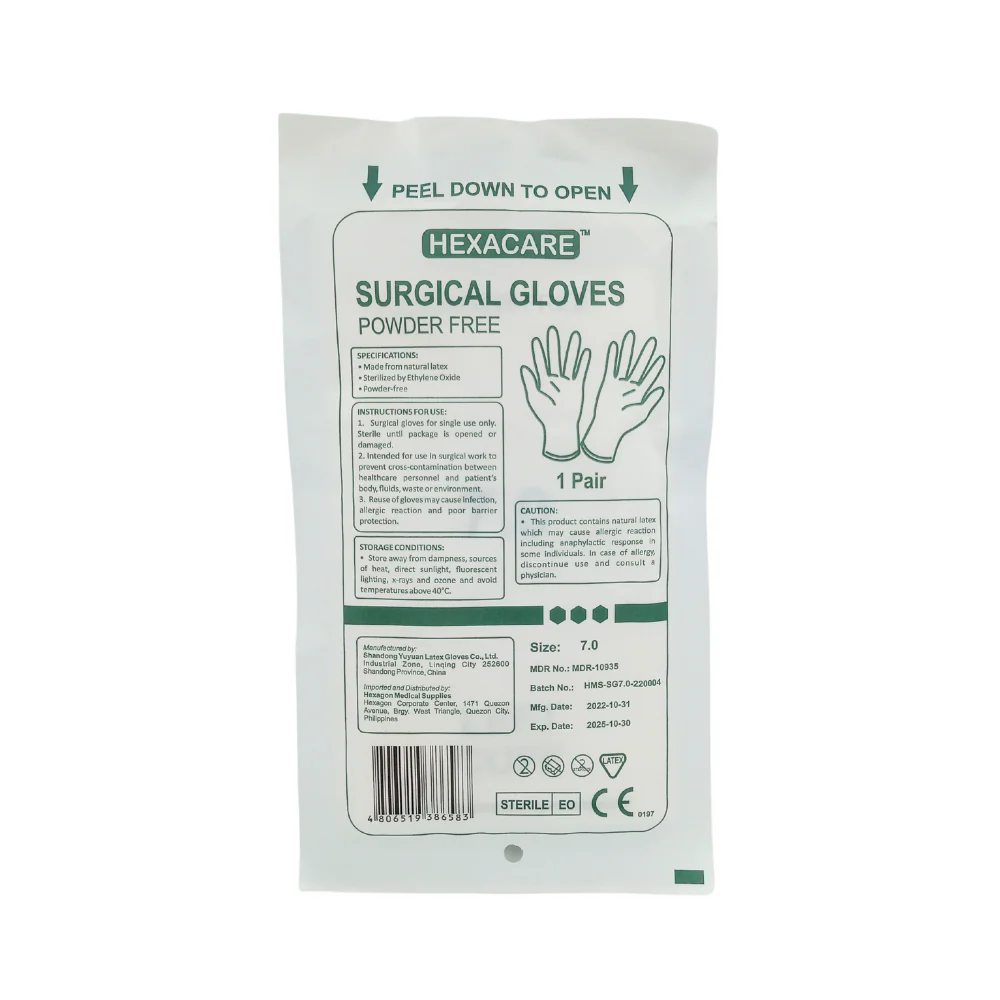 Hexacare Surgical Gloves Powder Free 7 - Image 2