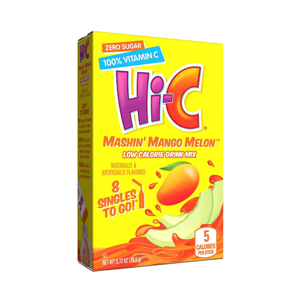 Hi-C Mashin Mango Melon Singles To Go Low Calorie Drink Mix 20.4g - Image 2